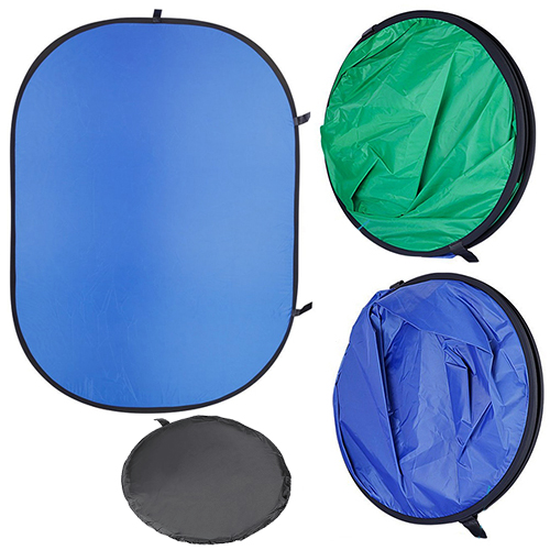 Background folding FB2-1520 blue / green (150x200cm), background hromakey